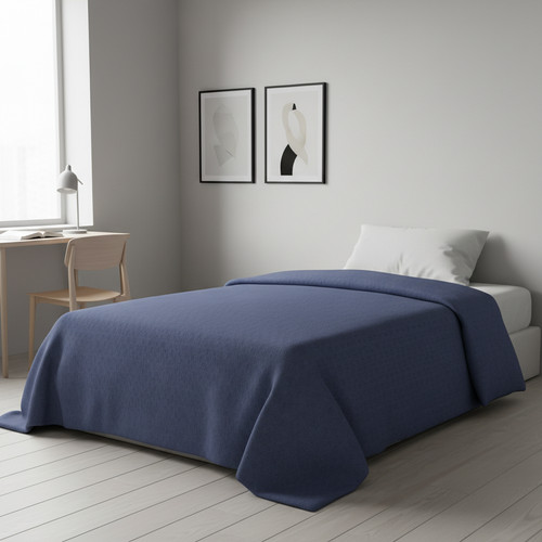 Gabel hugo tagesdecke blau - gabel,