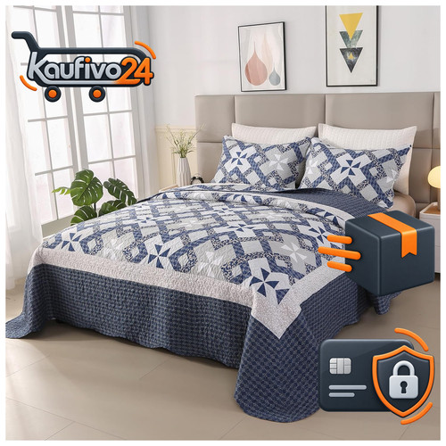 Tagesdecke blau mikrofaser - tagesdecke,